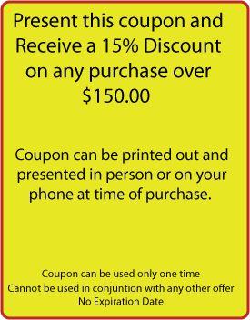 15% discount coupon