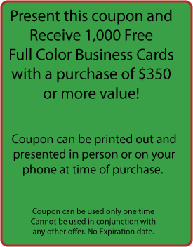 free business card offer